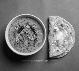 Dal Fry + Butter Tawa Roti (2 pieces)