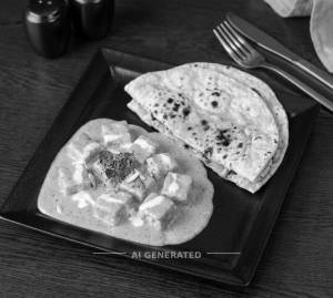 Shahi Paneer + Roti (2 pieces)