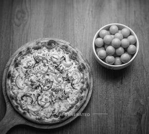 Onion single topping pizza + Bubble gum