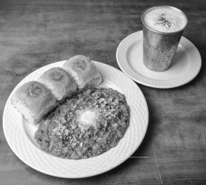 Pav Bhaji + Cold Sweet Lassi
