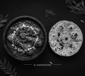 Chicken hyderabadi + Roti (1 piece)
