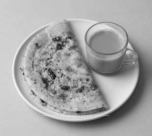Onion Masala Dosa + Tea