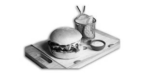 Double Cheddar Pickles Barbecue Sauce Beef Burger