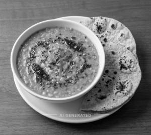 Dal Tadka + Tandoori Roti Plain (2 pieces)
