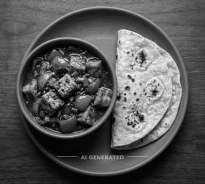 Chilli Paneer Gravy + Tawa Roti (2 pieces)