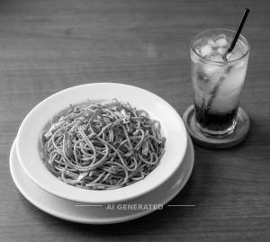 Veg Hakka Noodles + Assorted Soft Drink