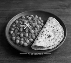 Channa Masala + Tawa roti (2 pieces)
