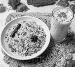 Regular Pulao + Chaas (Masala)