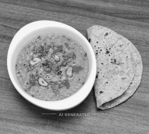 Dal Fry + Chapati Roti Sadi (2 pieces)