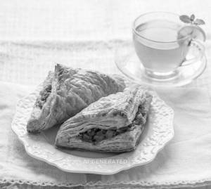 Veg Puff + Lemon tea