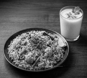 Veg Biryani + Butter Milk