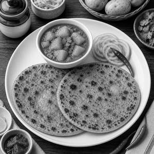 Plain Paratha [2pc] With Chef Special Sabji