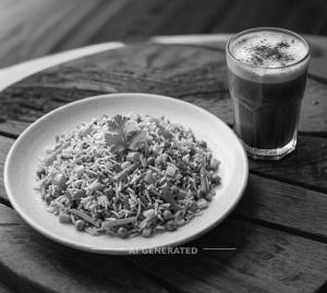 Veg Fried Rice + Cold Coffee