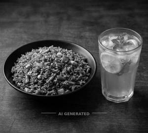 Schezwan Fried Rice + Shikanji