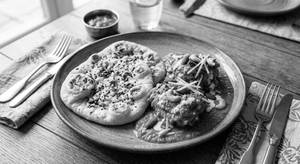 Royal Chicken Korma & Garlic Coriander Naan