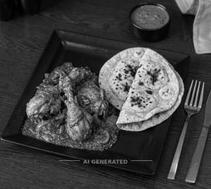 Chicken Curry + Roti (2 pieces)