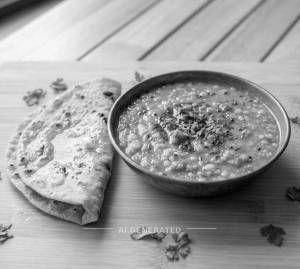 Jain Dal Fry + Wheat Tawa Butter Roti (2 pieces)