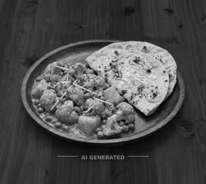Aloo gobhi matar + Butter tawa roti (2 pieces)