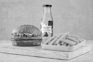Chicken Steak Burger Meal Large