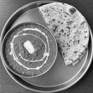 Dal + Garlic Naan