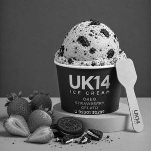 Oreo Strawberry Gelato