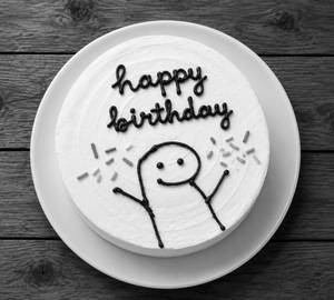 300 Grams Cute Doodle Confetti Cake