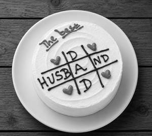 300 Grams Best Husband Dad Crossword Cake