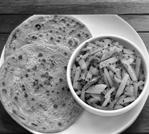 Aloo Bhujia With 2 Paratha