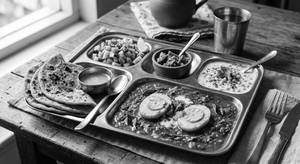 Punjabi Egg Thali