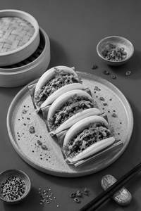 Pulled Mutton Ghee Roast Bao
