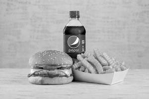 Chicken Cheese Burger Meal [Med]
