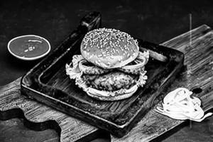 Schezwan Chicken Burger