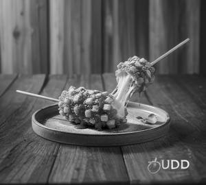 Crunchy potato chicken corndog