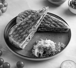 Chili Cheese Panini Sandwich