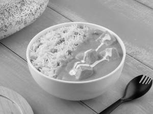 Jain Paneer Butter Masala With Peas Pulao Bowl