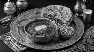 Mutton's Keema Chur - Chur Naan Thali