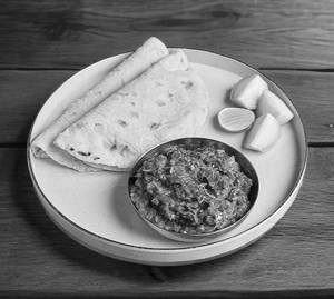 Baigan Bharta & 2 Rice Bhakri