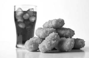 Chicken Nuggets With Cold Drink