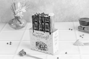 Choco Peanut Butter Waffle Sandwich