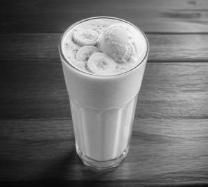 Banana Shake With Ice Cream [ 1 Glass ]