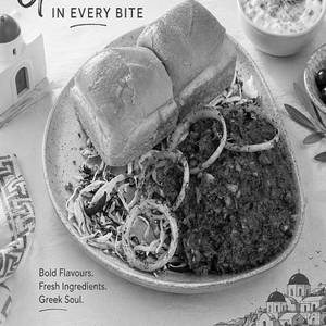 Mushroom Keema Greeco Special Pav