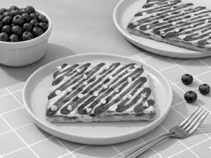 Blueberry Waffle Slice