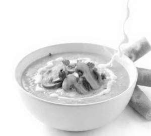 Cream Of Mushroom Soup   [Veg]