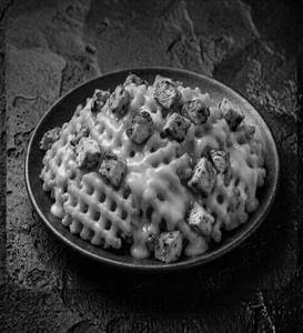 Cheesy Chicken Waffle Fries