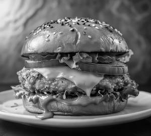 Burger cheese paneer patti burger