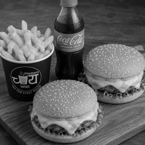 2 Cheese Burger + 1 Cheese Fries [Medium] + 1 Drink 