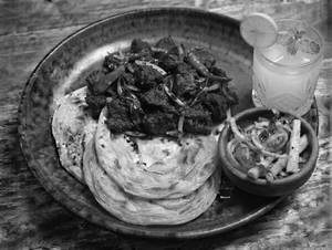 Porotta(3 Nos.)+ Beef Roast(lite)+ Salad+ Fresh Lime Meal