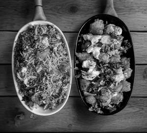 Chicken Fried Rich + Egg Manchurian