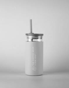 Glass Sipper With Sleeve, Straw & Lid-v4
