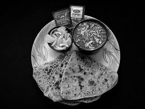 3 Tawa Paratha With Chole